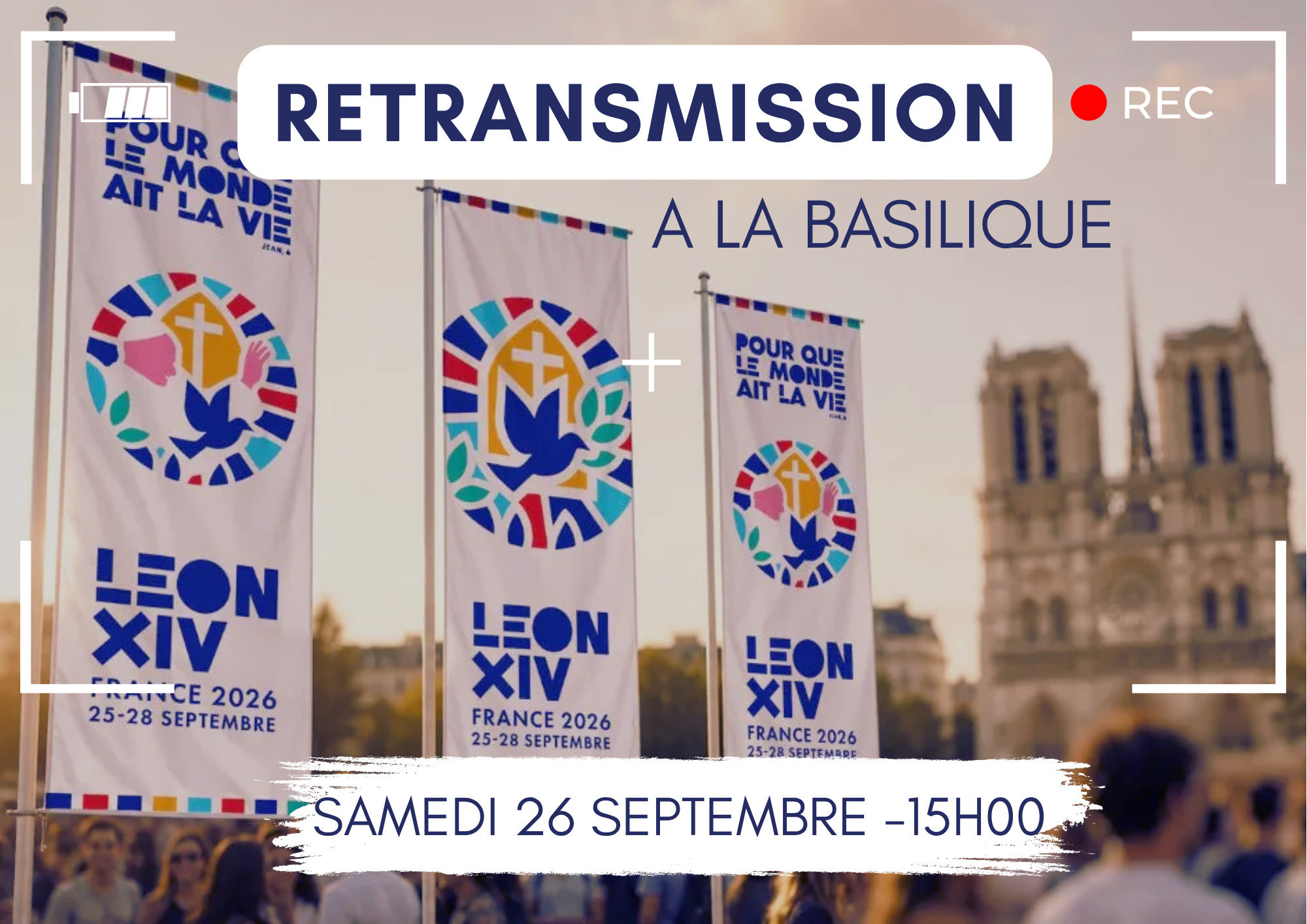 Retransmission de la messe du Pape